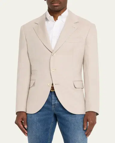 Brunello Cucinelli Linen Suit Jacket | Thumbnail 4 Brunello Cucinelli Linen Suit Jacket | Thumbnail 4