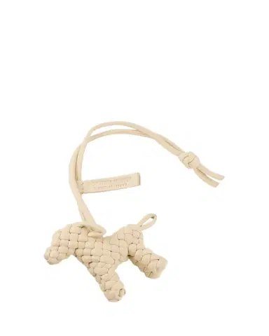 Bottega Veneta Intreccio Nappa Leather Dog Charm | Thumbnail 1 Bottega Veneta Intreccio Nappa Leather Dog Charm | Thumbnail 1