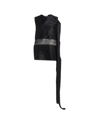FERRAGAMO Lace-Inset Tiered Silk Mini Dress | Thumbnail 1 FERRAGAMO Lace-Inset Tiered Silk Mini Dress | Thumbnail 1