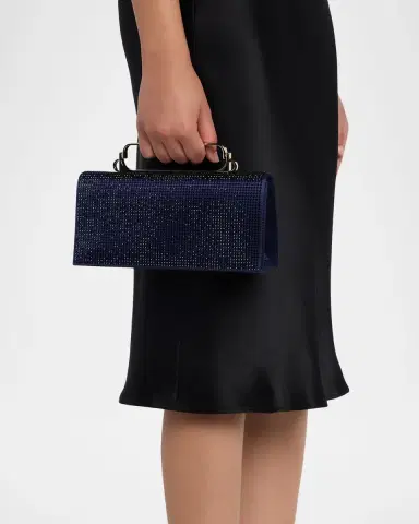 Giorgio Armani Crystal Avenue Rhinestone & Satin Clutch Bag | Thumbnail 6 Giorgio Armani Crystal Avenue Rhinestone & Satin Clutch Bag | Thumbnail 6