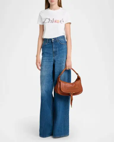 Chloé Marcie Medium Saddle Shoulder Bag in Leather | Thumbnail 5 Chloé Marcie Medium Saddle Shoulder Bag in Leather | Thumbnail 5
