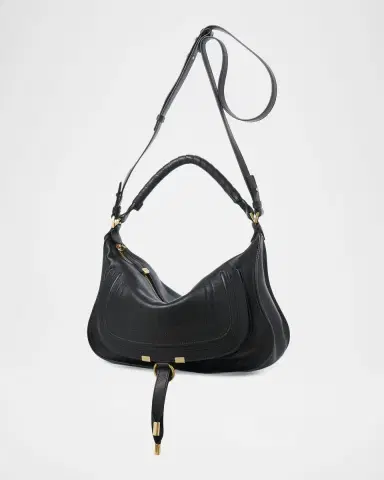Chloé Marcie Medium Saddle Shoulder Bag in Leather | Thumbnail 8 Chloé Marcie Medium Saddle Shoulder Bag in Leather | Thumbnail 8