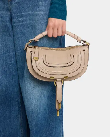 Chloé Marcie Mini Saddle Shoulder Bag in Leather | Thumbnail 12 Chloé Marcie Mini Saddle Shoulder Bag in Leather | Thumbnail 12