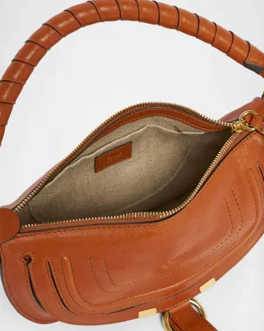 Chloé Marcie Mini Saddle Shoulder Bag in Leather | Thumbnail 21 Chloé Marcie Mini Saddle Shoulder Bag in Leather | Thumbnail 21