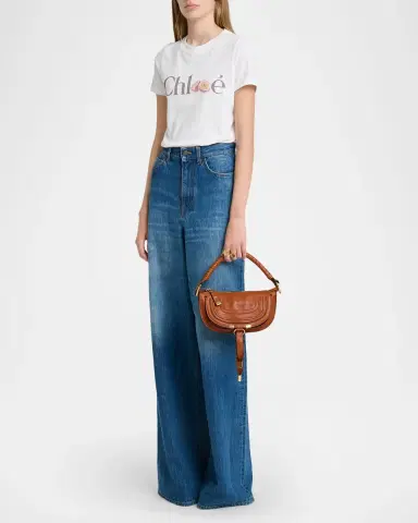 Chloé Marcie Mini Saddle Shoulder Bag in Leather | Thumbnail 22 Chloé Marcie Mini Saddle Shoulder Bag in Leather | Thumbnail 22