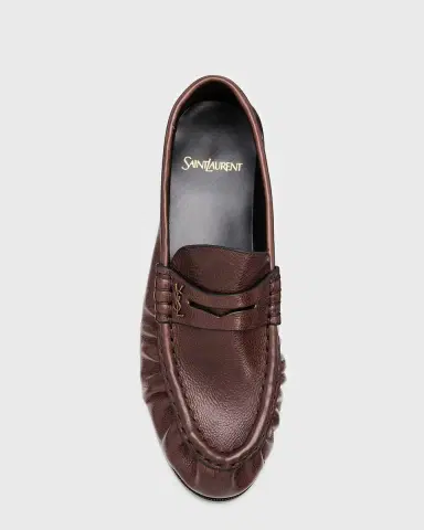 Saint Laurent Le Leather YSL Penny Loafers | Thumbnail 5 Saint Laurent Le Leather YSL Penny Loafers | Thumbnail 5