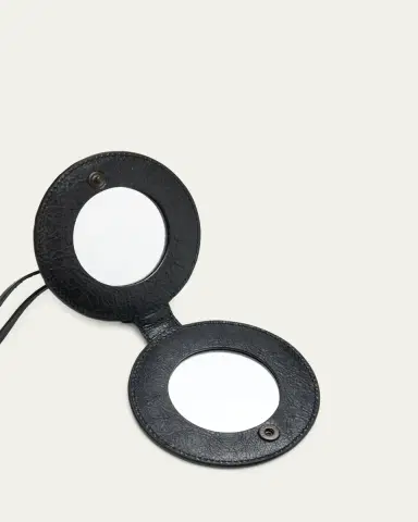 Balenciaga Le City Round Mirror Leather Bag Charm | Thumbnail 3 Balenciaga Le City Round Mirror Leather Bag Charm | Thumbnail 3