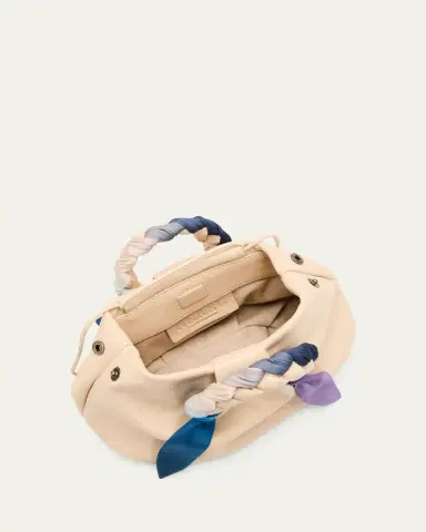 Hereu Bombon Foulard Ruched Leather Top-Handle Bag | Thumbnail 4 Hereu Bombon Foulard Ruched Leather Top-Handle Bag | Thumbnail 4