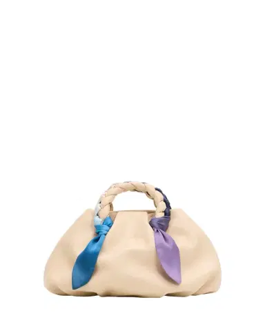 Hereu Bombon Foulard Ruched Leather Top-Handle Bag | Thumbnail 1 Hereu Bombon Foulard Ruched Leather Top-Handle Bag | Thumbnail 1
