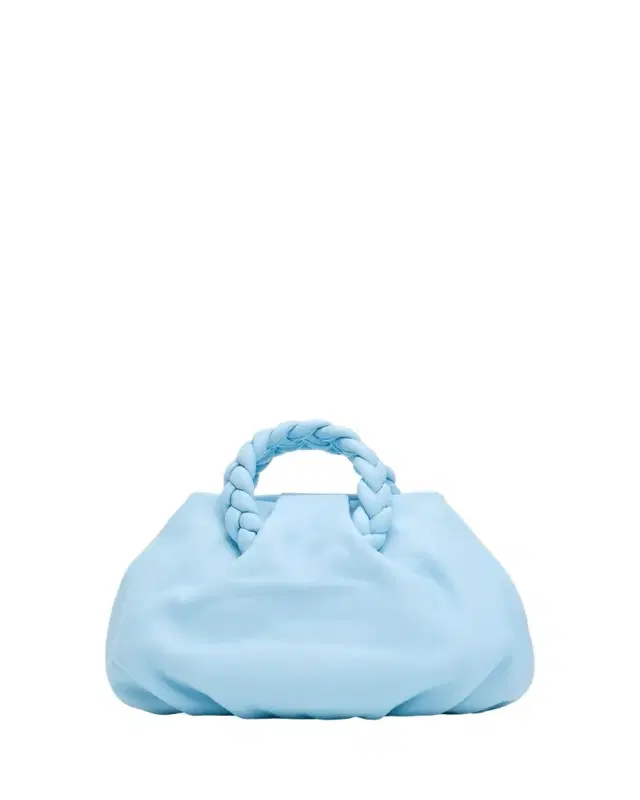 Bombon Ruched Leather Top-Handle Bag Bombon Ruched Leather Top-Handle Bag