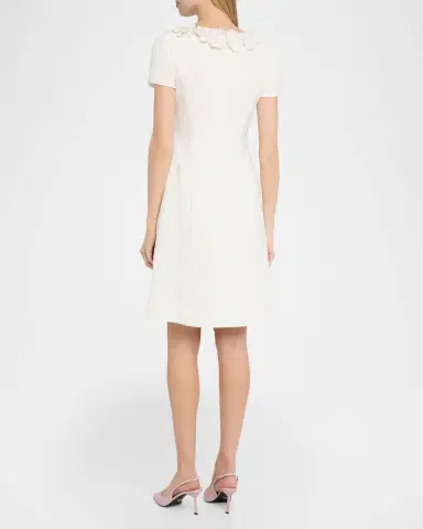 Rickie Freeman for Teri Jon Floral Applique Crepe Mini Dress | Thumbnail 7 Rickie Freeman for Teri Jon Floral Applique Crepe Mini Dress | Thumbnail 7