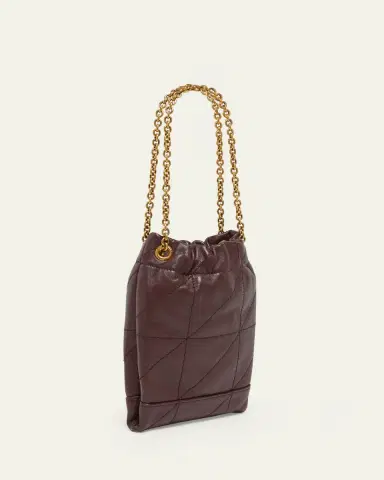 Saint Laurent Jamie Mini YSL Quilted Leather Pochon Shoulder Bag | Thumbnail 3 Saint Laurent Jamie Mini YSL Quilted Leather Pochon Shoulder Bag | Thumbnail 3
