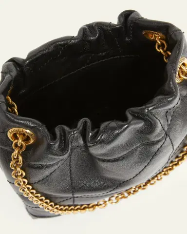 Saint Laurent Jamie Mini YSL Quilted Leather Pochon Shoulder Bag | Thumbnail 9 Saint Laurent Jamie Mini YSL Quilted Leather Pochon Shoulder Bag | Thumbnail 9