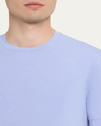 Giorgio Armani Men's Solid Viscose Stretch Jersey T-Shirt | Thumbnail 5 Giorgio Armani Men's Solid Viscose Stretch Jersey T-Shirt | Thumbnail 5