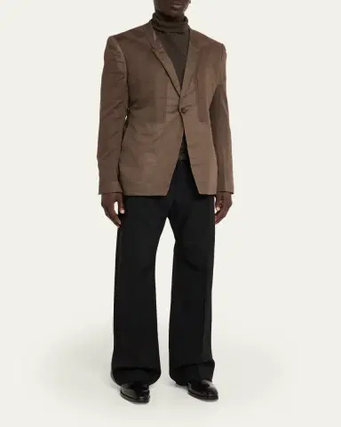 Rick Owens Slim-Fit Cotton Blazer | Thumbnail 2 Rick Owens Slim-Fit Cotton Blazer | Thumbnail 2