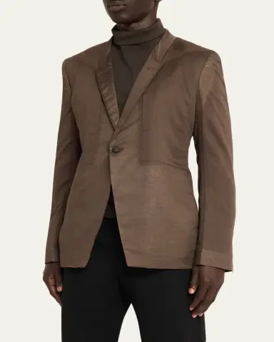 Rick Owens Slim-Fit Cotton Blazer | Thumbnail 4 Rick Owens Slim-Fit Cotton Blazer | Thumbnail 4