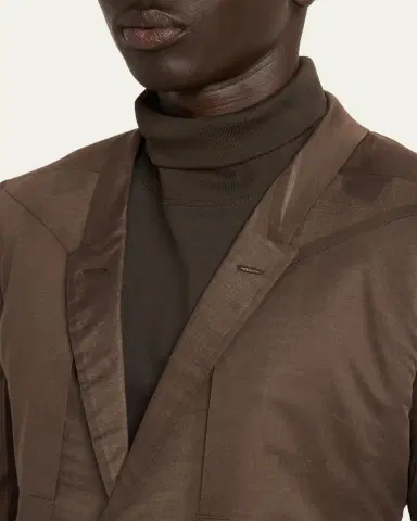 Rick Owens Slim-Fit Cotton Blazer | Thumbnail 5 Rick Owens Slim-Fit Cotton Blazer | Thumbnail 5