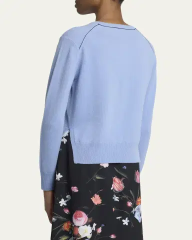 Erdem Cashmere Crewneck Cardigan | Thumbnail 3 Erdem Cashmere Crewneck Cardigan | Thumbnail 3