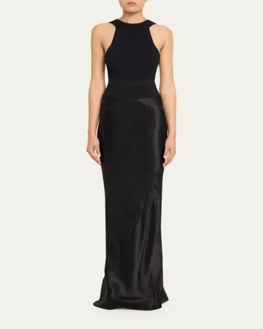 Rick Owens Coda Mixed-Media Maxi Skirt | Thumbnail 2 Rick Owens Coda Mixed-Media Maxi Skirt | Thumbnail 2