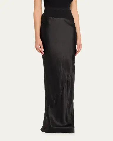 Rick Owens Coda Mixed-Media Maxi Skirt | Thumbnail 4 Rick Owens Coda Mixed-Media Maxi Skirt | Thumbnail 4