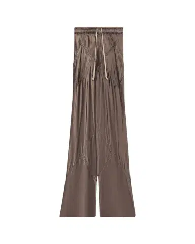 Rick Owens Drawstring Bias Satin Wide-Leg Pants | Thumbnail 1 Rick Owens Drawstring Bias Satin Wide-Leg Pants | Thumbnail 1