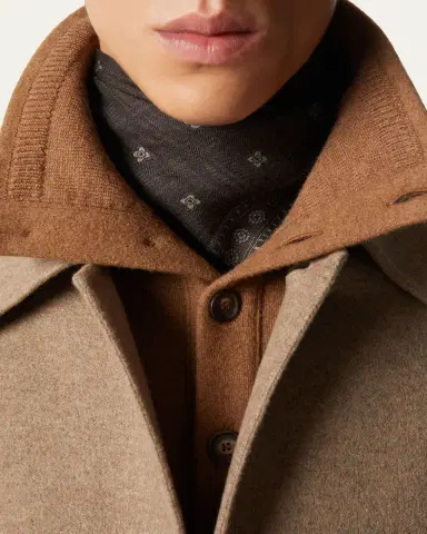 Loro Piana Men's Henry Cashmere and Silk Foulard | Thumbnail 2 Loro Piana Men's Henry Cashmere and Silk Foulard | Thumbnail 2
