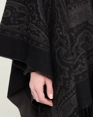 Etro Hooded Paisley Jacquard Wool Cape | Thumbnail 5 Etro Hooded Paisley Jacquard Wool Cape | Thumbnail 5