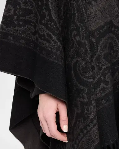 Etro Hooded Paisley Jacquard Wool Cape | Thumbnail 6 Etro Hooded Paisley Jacquard Wool Cape | Thumbnail 6