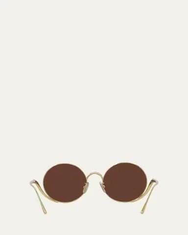 Loewe Island 50mm Metal Rimless Round Sunglasses | Thumbnail 5 Loewe Island 50mm Metal Rimless Round Sunglasses | Thumbnail 5
