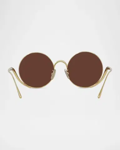 Loewe Island 50mm Metal Rimless Round Sunglasses | Thumbnail 9 Loewe Island 50mm Metal Rimless Round Sunglasses | Thumbnail 9