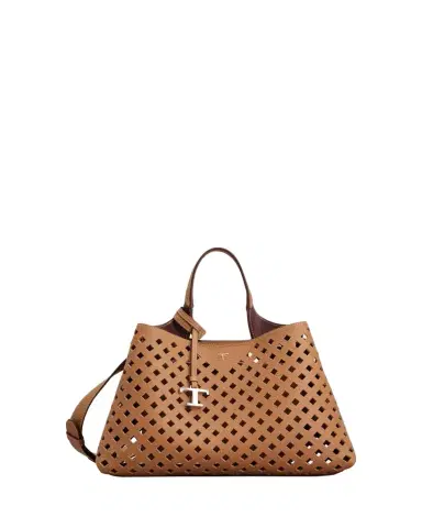 Tod's Micro Timeless T Cutout Leather Shoulder Bag | Thumbnail 1 Tod's Micro Timeless T Cutout Leather Shoulder Bag | Thumbnail 1