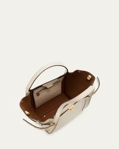 Tod's Small Timeless T Belted Leather Shopping Tote Bag | Thumbnail 4 Tod's Small Timeless T Belted Leather Shopping Tote Bag | Thumbnail 4