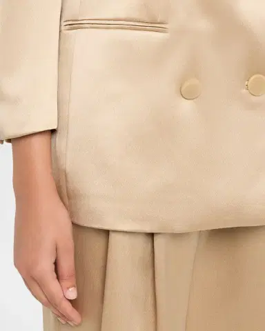 Giorgio Armani Satin Double-Breasted Blazer Jacket | Thumbnail 9 Giorgio Armani Satin Double-Breasted Blazer Jacket | Thumbnail 9