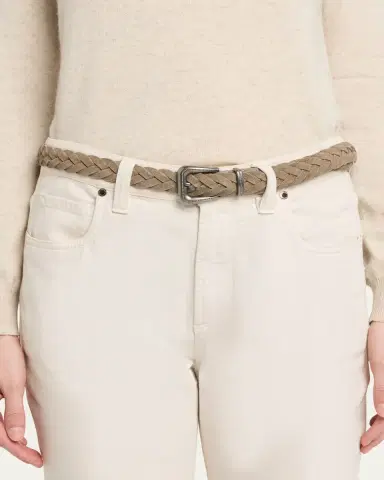 Brunello Cucinelli Braided Leather Belt with Monili | Thumbnail 3 Brunello Cucinelli Braided Leather Belt with Monili | Thumbnail 3