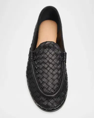 Bottega Veneta Silenzio Intrecciato Leather Loafers | Thumbnail 5 Bottega Veneta Silenzio Intrecciato Leather Loafers | Thumbnail 5