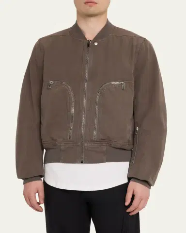 DRKSHDW RICK OWENS Men's Heavy Cotton Flight Jacket | Thumbnail 4 DRKSHDW RICK OWENS Men's Heavy Cotton Flight Jacket | Thumbnail 4