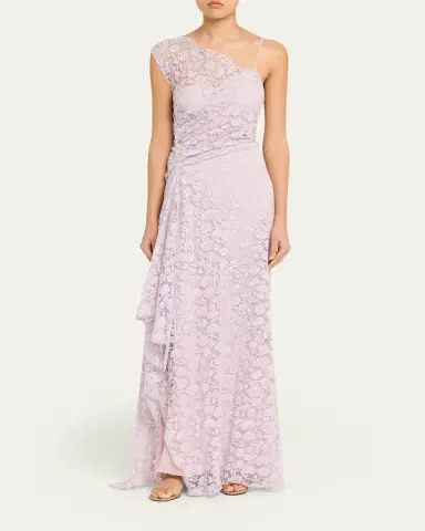 A.L.C. Gia Asymmetric Draped Lace Gown | Thumbnail 2 A.L.C. Gia Asymmetric Draped Lace Gown | Thumbnail 2