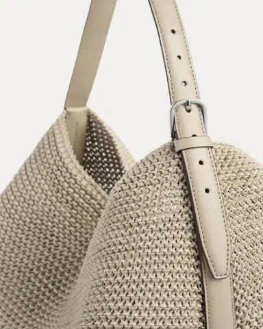 Toteme Belted Woven Leather Tote Bag | Thumbnail 3 Toteme Belted Woven Leather Tote Bag | Thumbnail 3