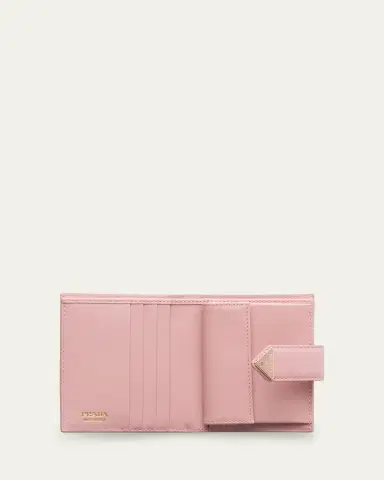 Prada Small Triangle Logo Flap Wallet | Thumbnail 11 Prada Small Triangle Logo Flap Wallet | Thumbnail 11