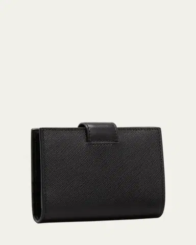 Prada Small Triangle Logo Flap Wallet | Thumbnail 3 Prada Small Triangle Logo Flap Wallet | Thumbnail 3