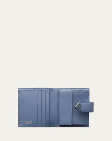 Prada Small Triangle Logo Flap Wallet | Thumbnail 5 Prada Small Triangle Logo Flap Wallet | Thumbnail 5