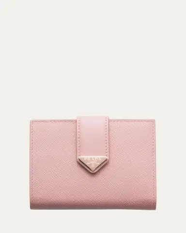 Prada Small Triangle Logo Flap Wallet | Thumbnail 9 Prada Small Triangle Logo Flap Wallet | Thumbnail 9
