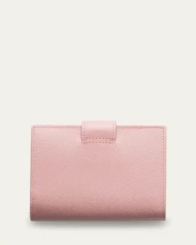 Prada Small Triangle Logo Flap Wallet | Thumbnail 10 Prada Small Triangle Logo Flap Wallet | Thumbnail 10