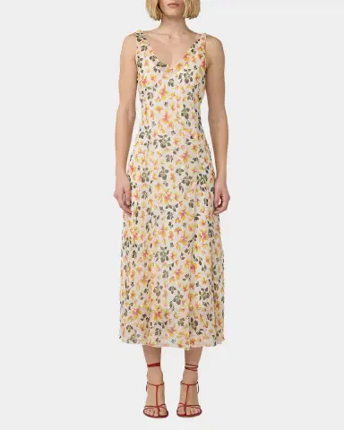 Diane von Furstenberg Jules Shimmer Floral-Print Midi Dress | Thumbnail 8 Diane von Furstenberg Jules Shimmer Floral-Print Midi Dress | Thumbnail 8