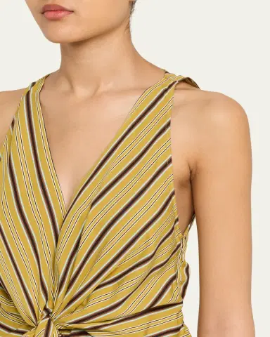 A.L.C. Elle Stripe Sleeveless Tie-Front Top | Thumbnail 5 A.L.C. Elle Stripe Sleeveless Tie-Front Top | Thumbnail 5