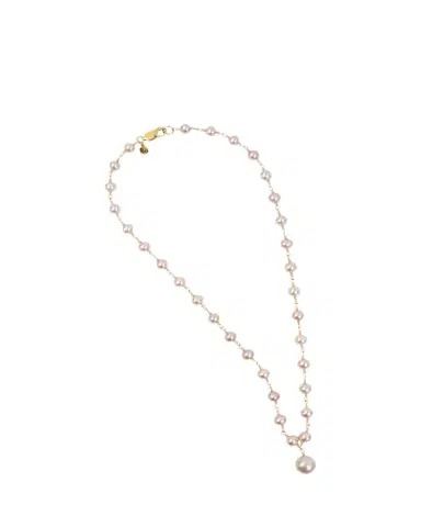 Presley Oldham Primrose Necklace with Pink Pearls | Thumbnail 1 Presley Oldham Primrose Necklace with Pink Pearls | Thumbnail 1