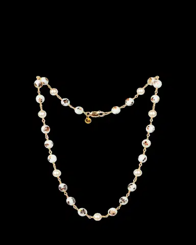 Presley Oldham Speckle Necklace with Baroque Pearls and Japanese Glass | Thumbnail 2 Presley Oldham Speckle Necklace with Baroque Pearls and Japanese Glass | Thumbnail 2