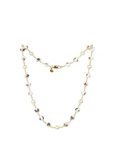 Presley Oldham Speckle Necklace with Baroque Pearls and Japanese Glass | Thumbnail 1 Presley Oldham Speckle Necklace with Baroque Pearls and Japanese Glass | Thumbnail 1