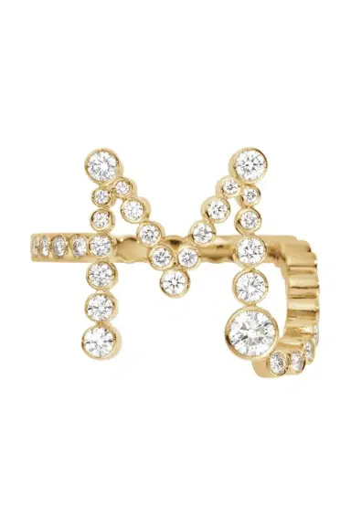 Sophie Bille Brahe Diamond Ensemble Letter Ring | Thumbnail 1 Sophie Bille Brahe Diamond Ensemble Letter Ring | Thumbnail 1