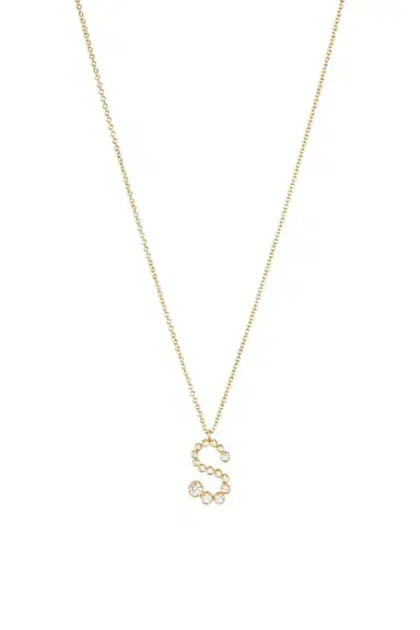 Sophie Bille Brahe Diamond Soprano Letter Necklace | Thumbnail 1 Sophie Bille Brahe Diamond Soprano Letter Necklace | Thumbnail 1